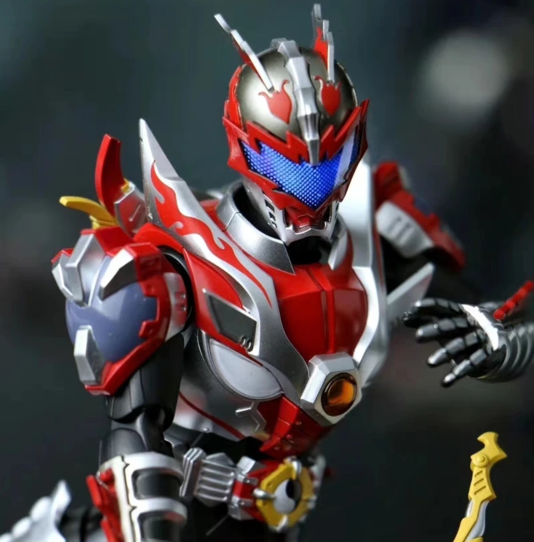 现货秒发 奥飞 异次元重工形刻系列 铠甲勇士 炎龙侠可动成品手办