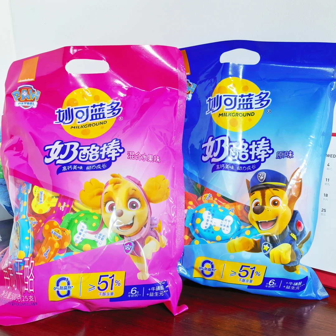 妙可蓝多51%干酪0防腐剂奶酪棒500g效期2025.6月