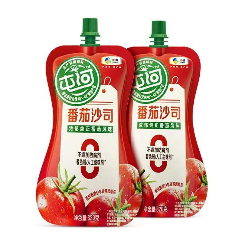 中粮屯河番茄沙司320g袋装家用商用汉堡2袋不添加防腐剂0着色剂