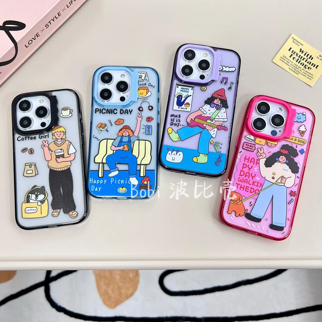 原创卡通个性动漫可爱小众适用于苹果手机壳iphone15promax/14/13
