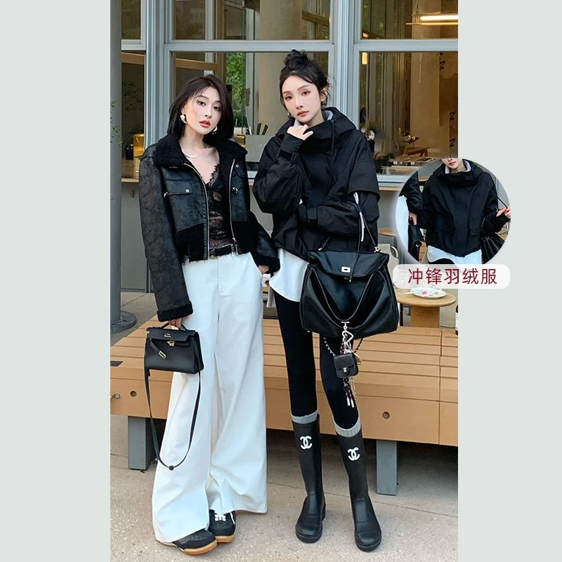 【花粉专享】都市通勤连帽短款羽绒服保暖休闲夹克冲锋衣短外套