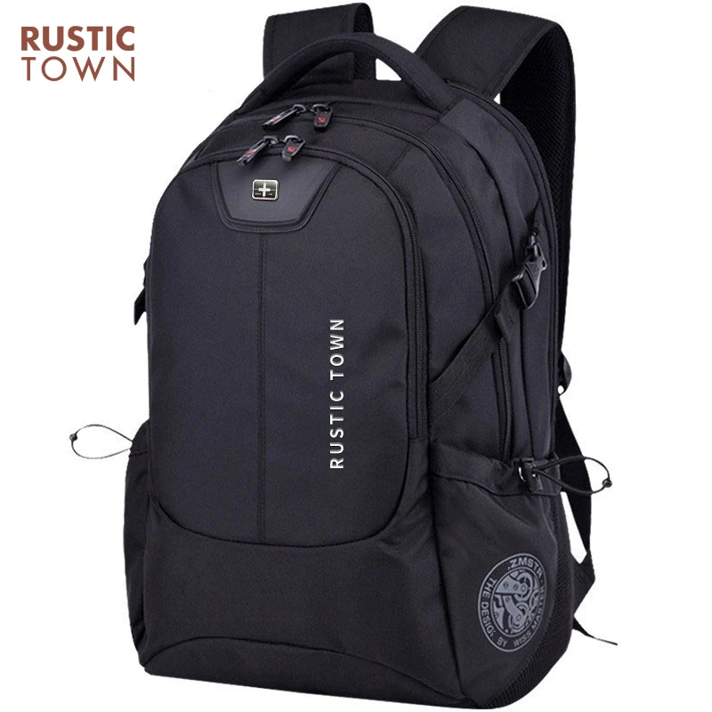 瑞士军士刀双肩包男大容量电脑背包商务旅行男士中学生书包大学生