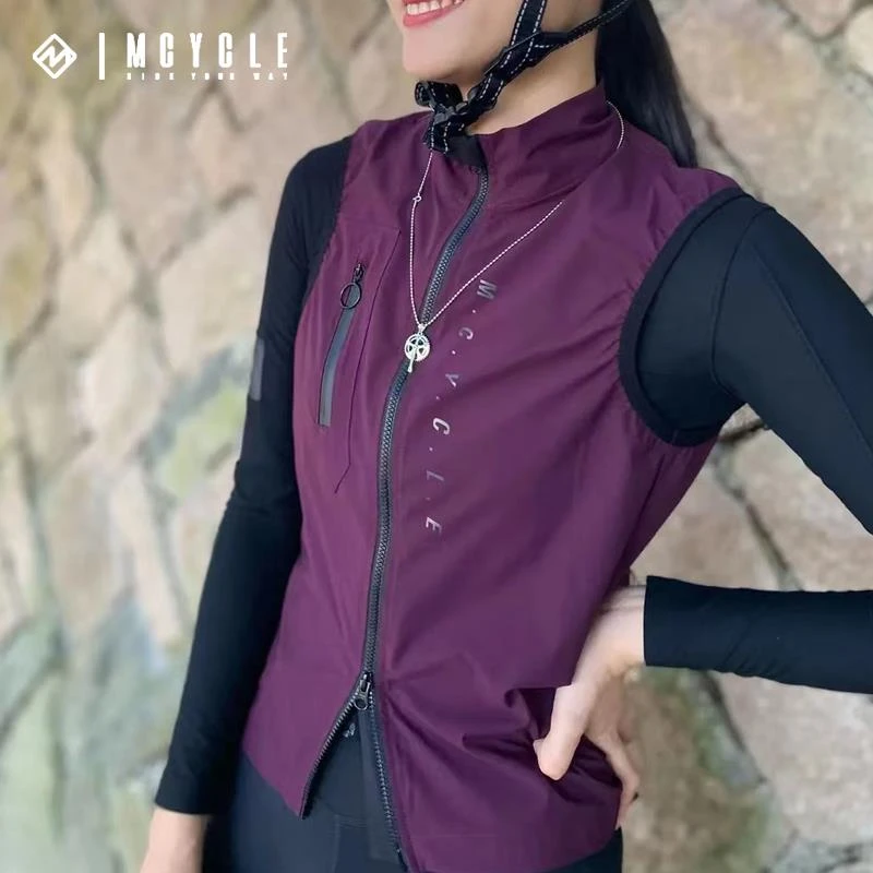 魅骑mcycle骑行马甲休闲男女秋冬春防风衣自行车公路运动透气