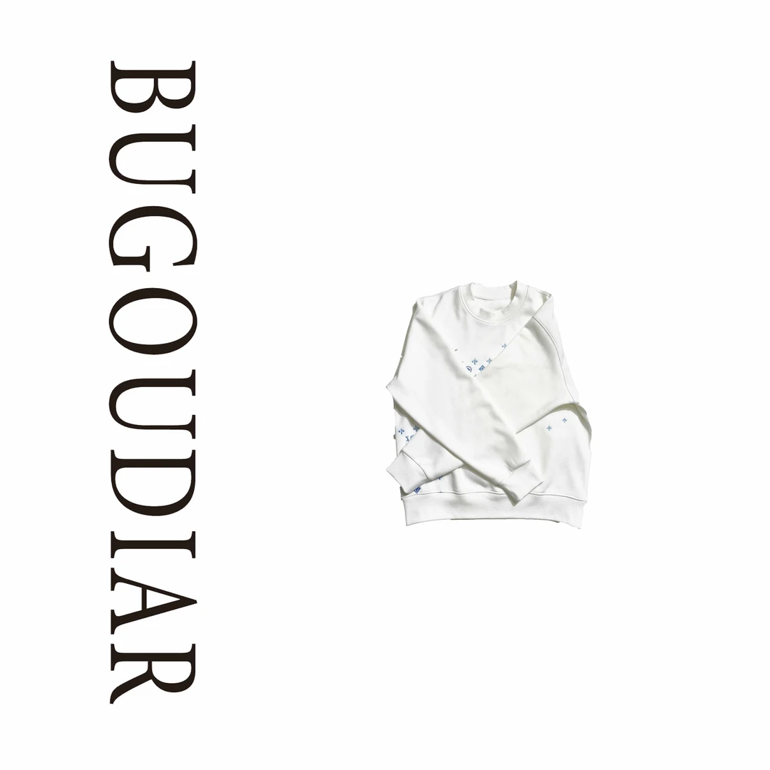 BU198百搭时尚设计款加绒圆领卫衣