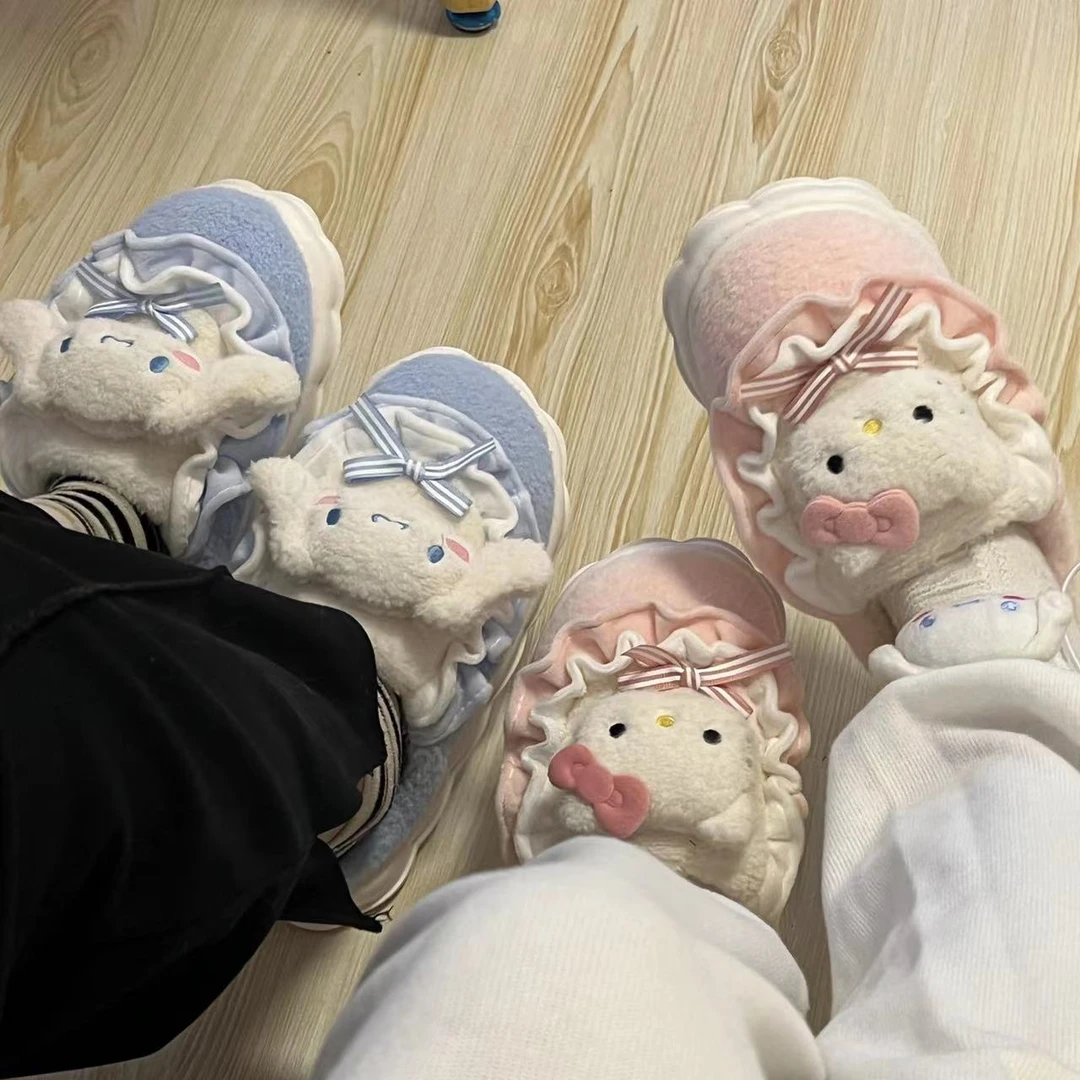 【西西】卡通棉拖鞋保暖家居鞋
