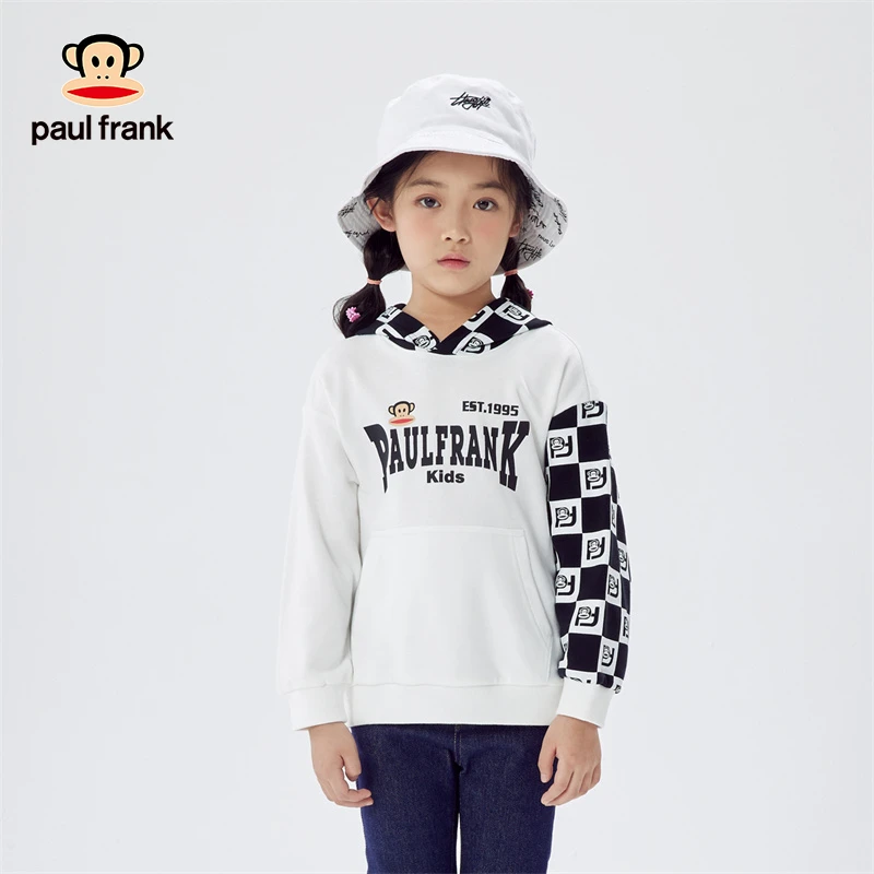 paulfrank/大嘴猴童装秋冬季男女童休闲百搭连帽卫衣PFCTT223335F