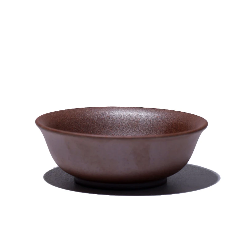 大吉羊柴烧 宜兴紫砂品茗杯 原矿本山绿泥长青主人杯90ml