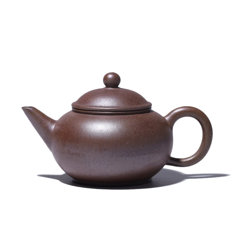 大吉羊柴烧 宜兴紫砂壶茶壶 原矿本山绿泥水平160ml庄勤英