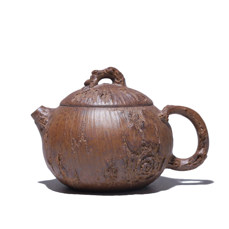 大吉羊柴烧 宜兴紫砂壶茶壶 原矿紫砂枯木西施150ml徐顺伟