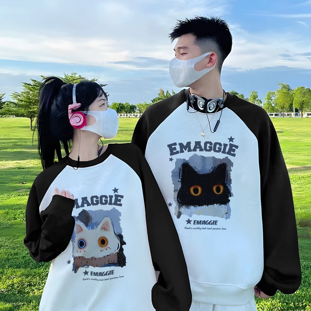 ATZA不一样的情侣卫衣春秋2023新款早秋冬款特别的高级感外套装女