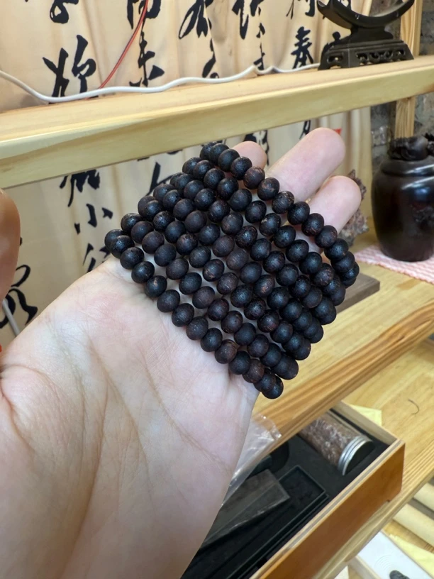 【上品香】降真香糖结算盘珠6*8单圈 多样性发其一