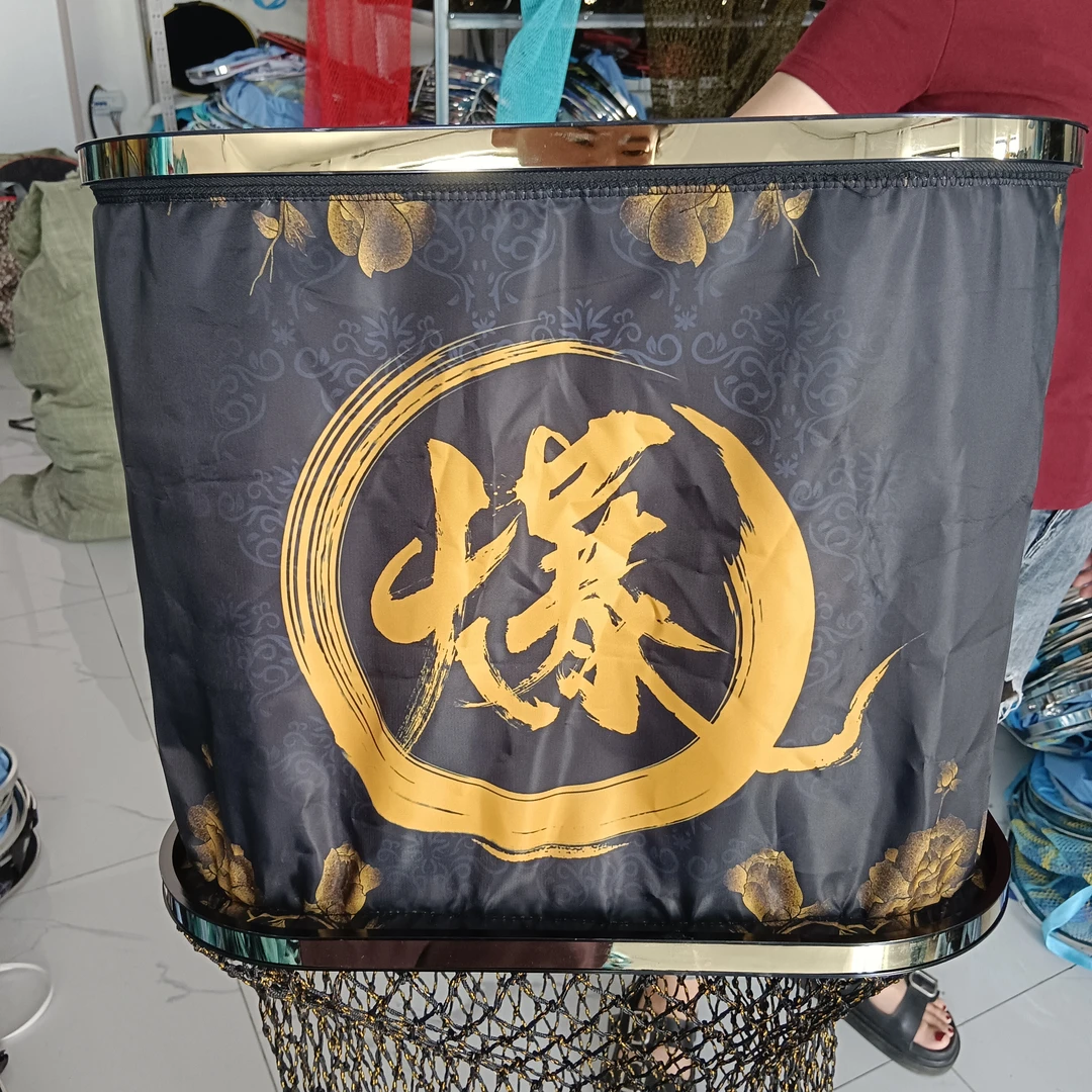 黑金黑坑钓鱼护大力马手工编织双线防挂涂胶加厚高挡大物速干网兜