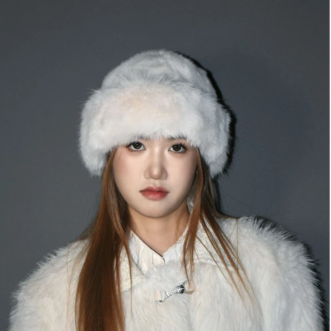 秋冬季女帽百搭显脸小毛绒保暖