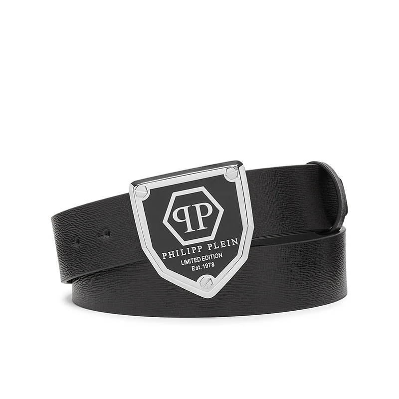 Philipp plein皮带 男士六角图案皮带 菲历沛