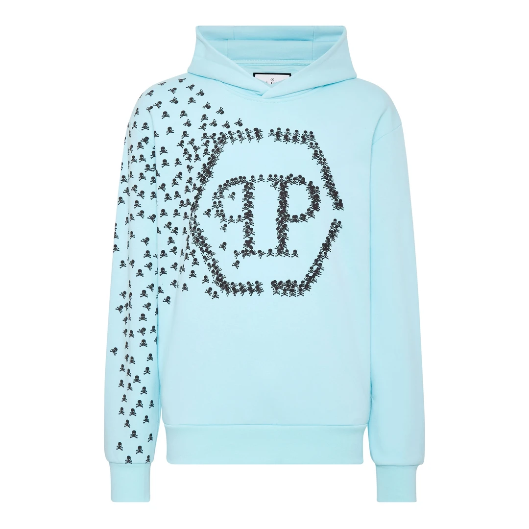 PHILIPP PLEIN卫衣 男士骷髅连帽卫衣 菲历沛