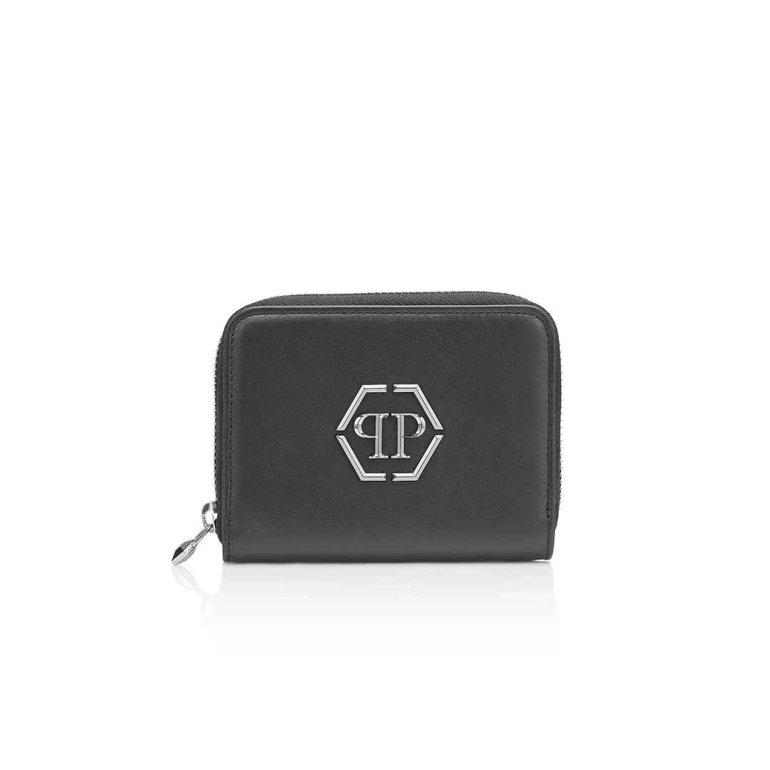 PHILIPP PLEIN钱包 女士六角形logo短款钱包 菲历沛