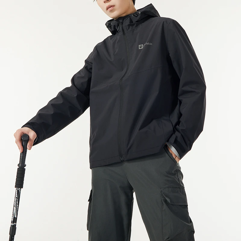 狼爪单薄冲锋衣男装2025新款户外登山运动服连帽外套夹克 5122013