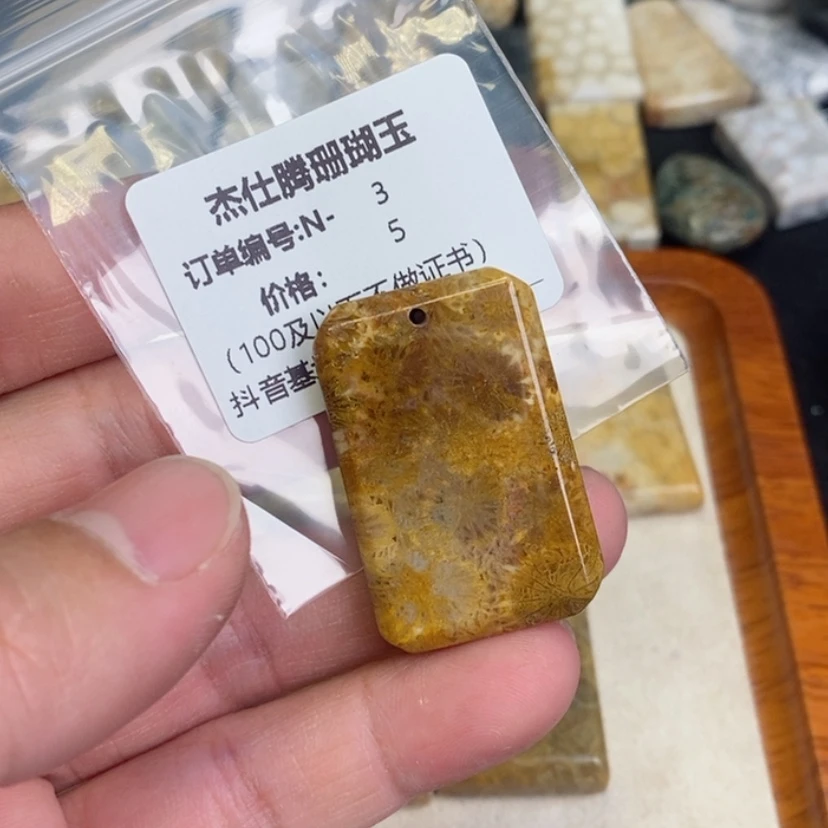 【闪购商品】硅化珊瑚（珊瑚玉）颈饰未镶嵌叮****咚