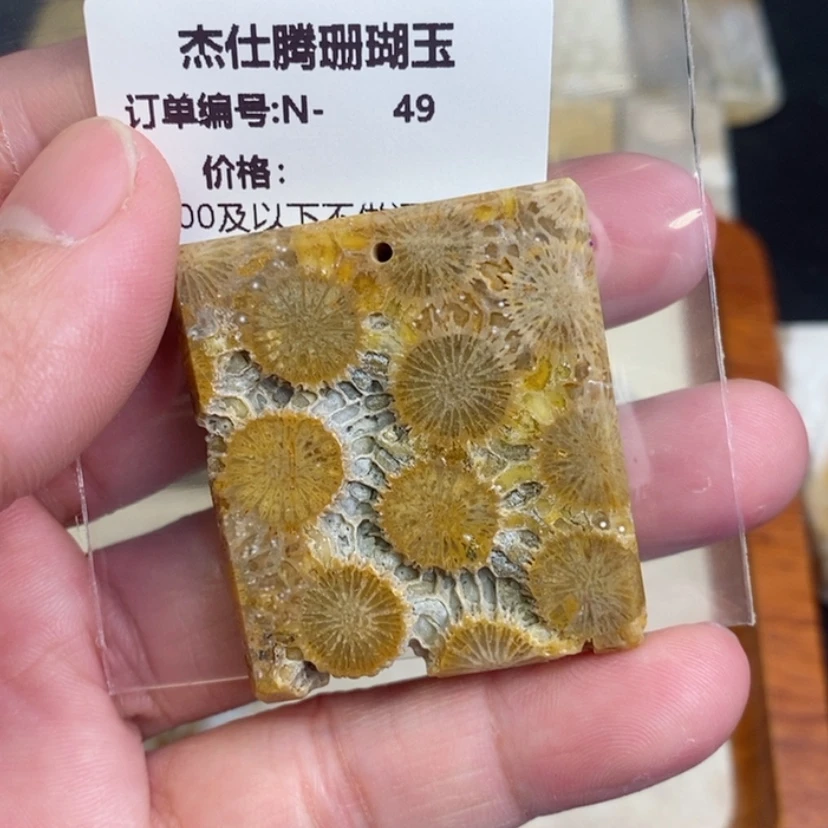 【闪购商品】硅化珊瑚（珊瑚玉）颈饰未镶嵌新*