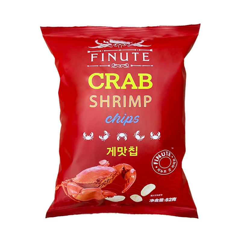 趣莱福蟹味虾片 82g/袋