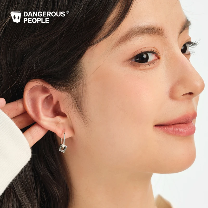 黄铜耳饰 Dangerouspeople薛之谦dsp设计高级感百搭纸袋头耳钉