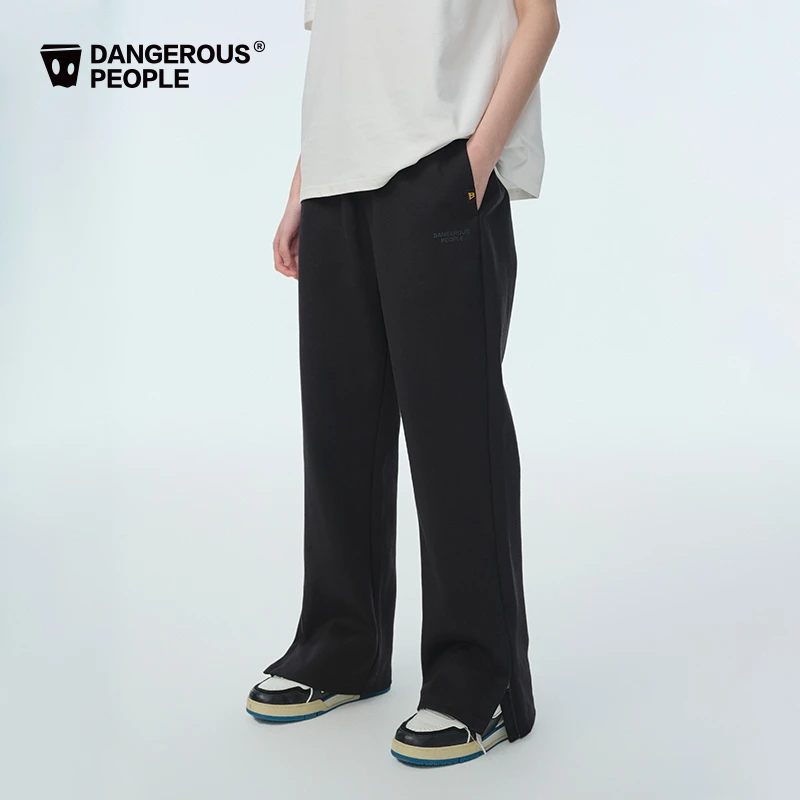 Dangerouspeople薛之谦dsp厚板胶印基础宽松百搭潮摇粒绒针织长裤