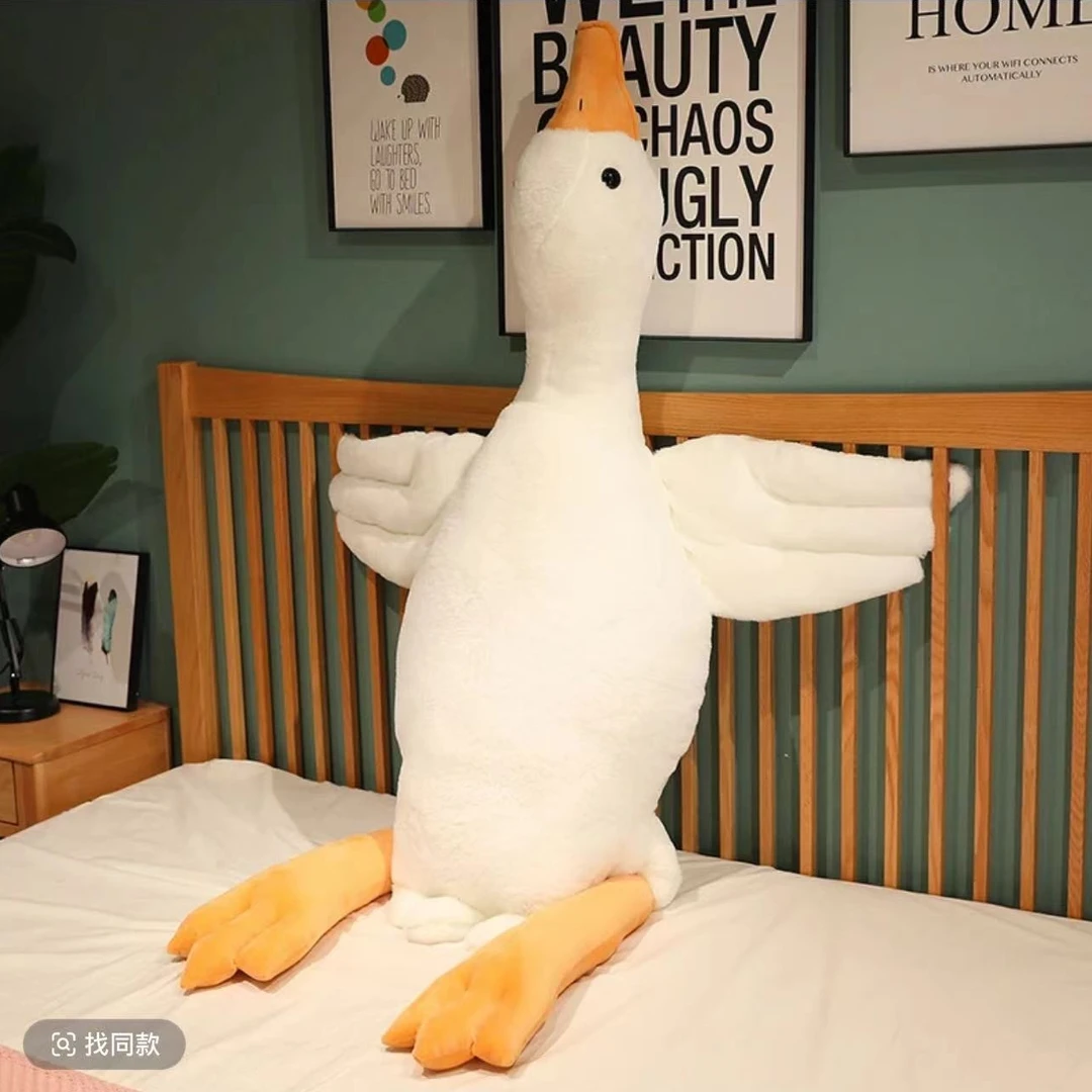 大白鹅抱枕大鹅排气趴睡枕玩偶毛绒玩具抱睡公仔娃娃送女生