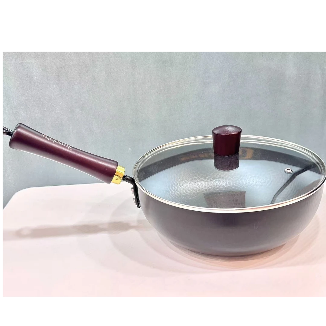 兰掌柜专属老款传统手工锤纹锻打铁锅随机发货