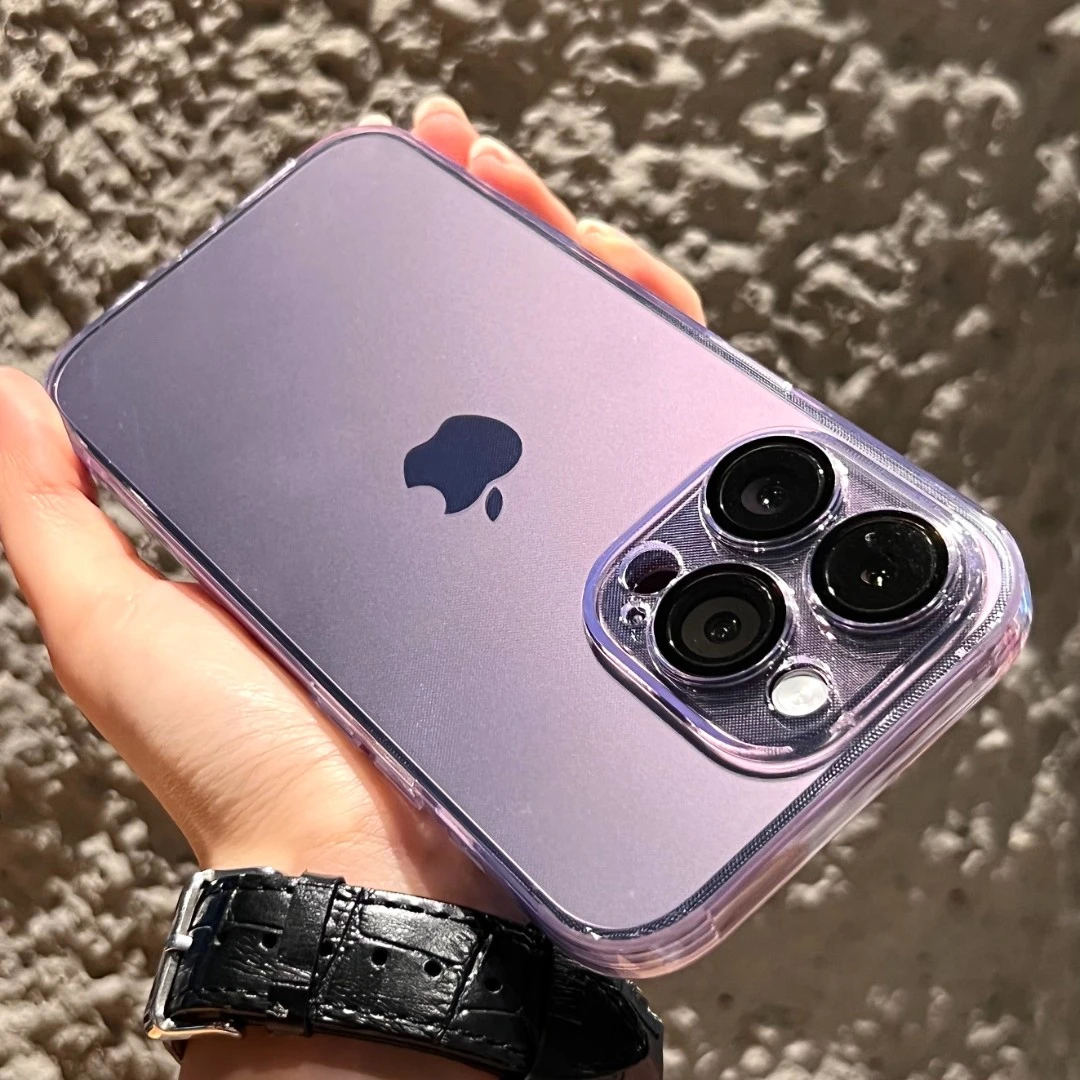 (17号)透明带镜头膜防尘适用于苹果iPhone14promax/13手机壳男软