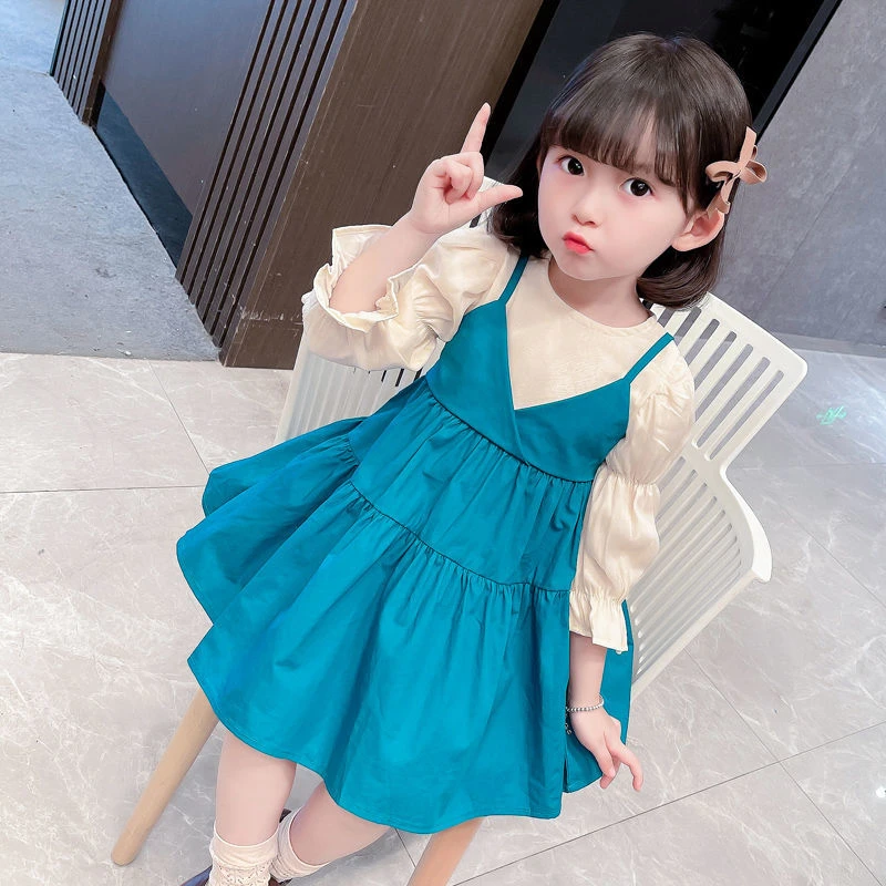 兮绯推荐6203女童连衣裙儿童童装春秋新款裙子秋装洋气长袖公主裙