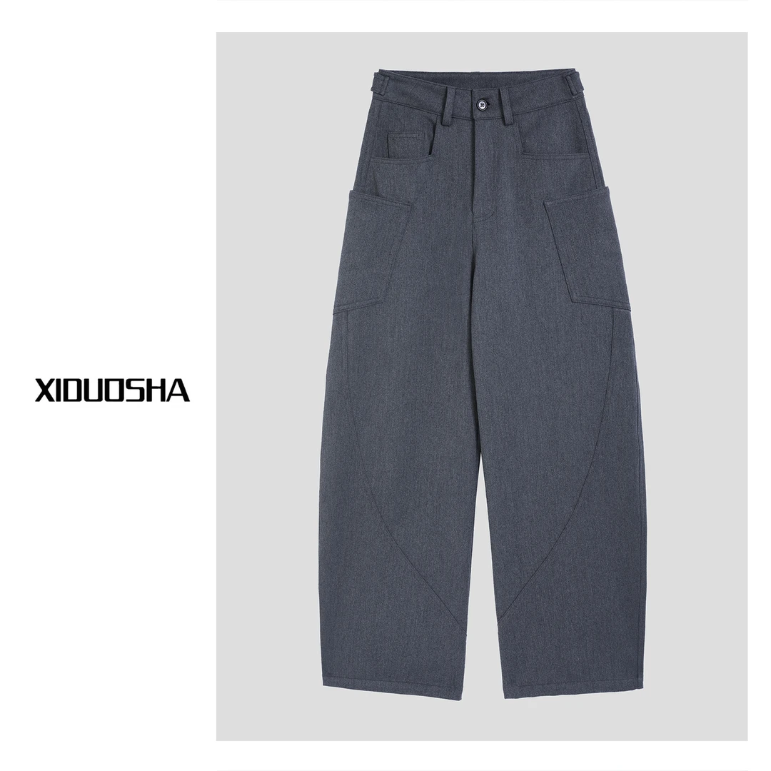 XIDUOSHA/喜朵莎设计款时尚潮流加厚款弯刀裤XDS803