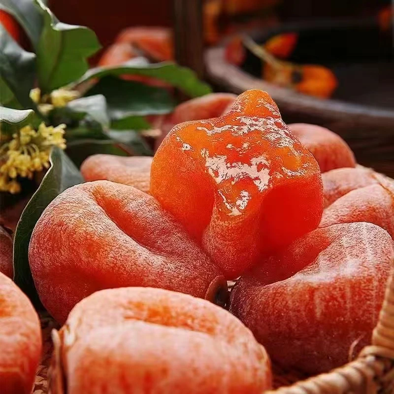 【买一斤发二斤】独立小包装广西桂林柿饼霜降溏心圆柿子饼吊柿整箱