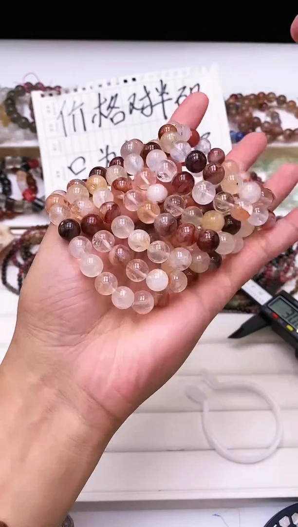 【闪购商品】水晶手链未镶嵌彩椒花手串10m
