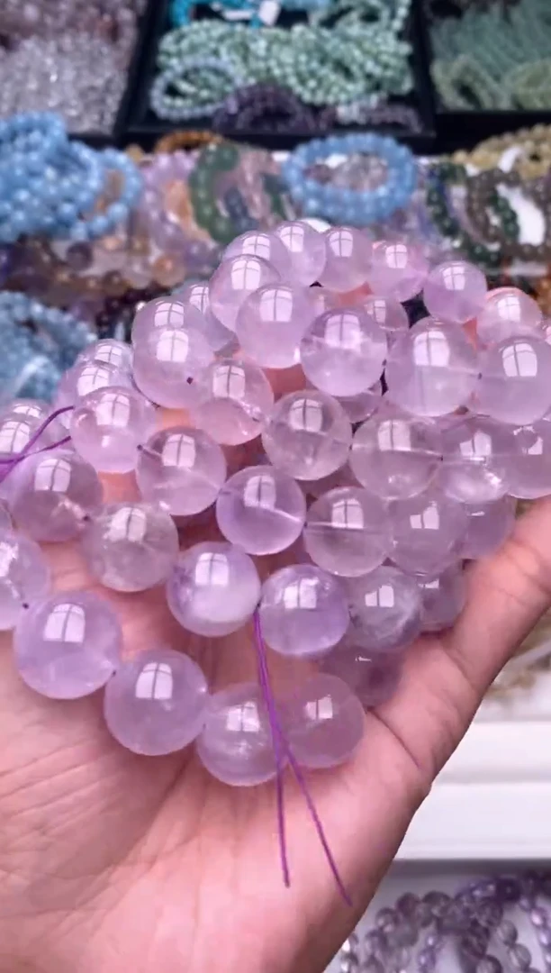【闪购商品】水晶手链未镶嵌薰衣草紫水晶手串14m