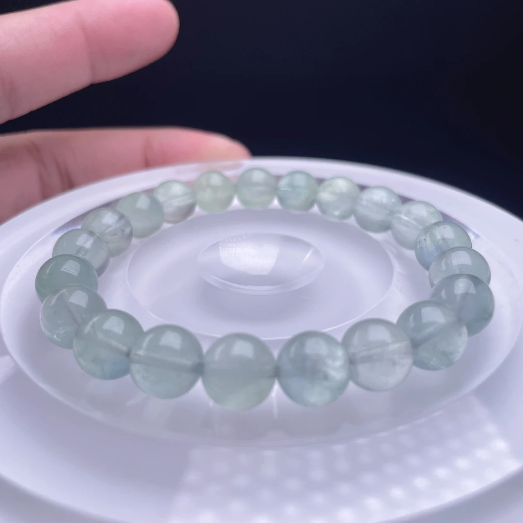 薄荷绿萤石石清新绿色天然手串女生-多样性发其一
