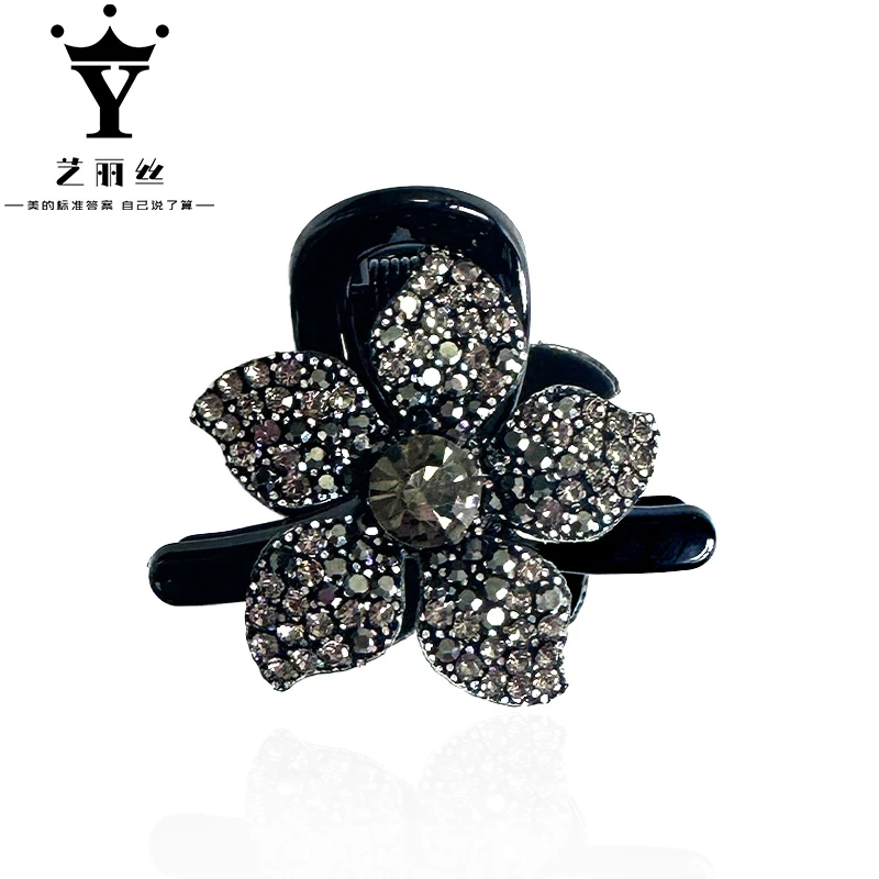 艺丽丝 春季新品[栀子花]气质简约优雅温柔抓夹4.5cmYL103金YL103