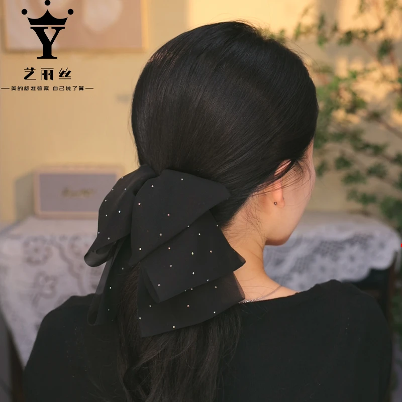 艺丽丝 经典繁星点点款[彩炫] 4cm 蝴蝶结飘带发夹 YL132