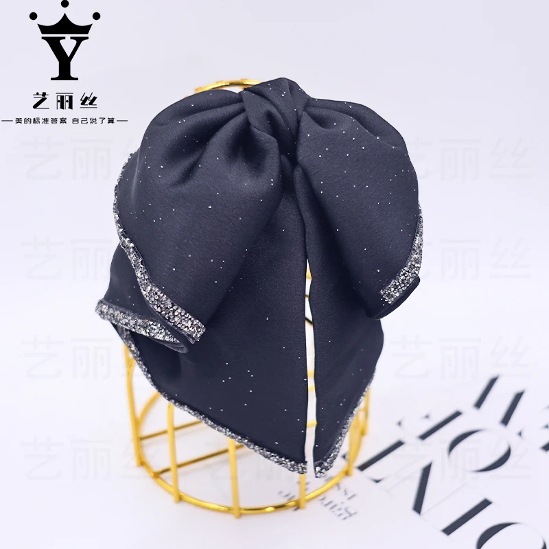 艺丽丝碎闪细锆款[如兰]蝴蝶结马尾抓夹YL465纯色韩版巴黎