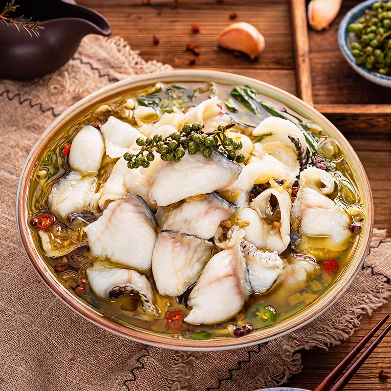 邮跃黑鱼片免洗免浆生新鲜冷冻火锅食材去骨酸菜鱼鱼片鱼肉 /3袋