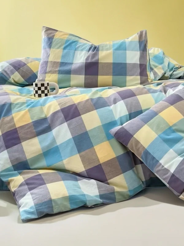 小傅家纺订制-纯棉全棉舒适亲肤柔软色织水洗棉面料-水洗棉系列