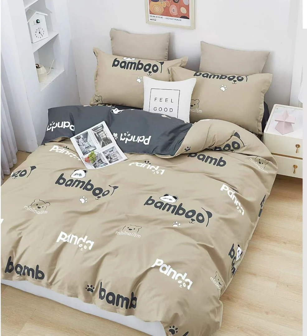 小傅纯棉床品定制-纯棉全棉加厚舒适亲肤斜纹面料-赫本熊