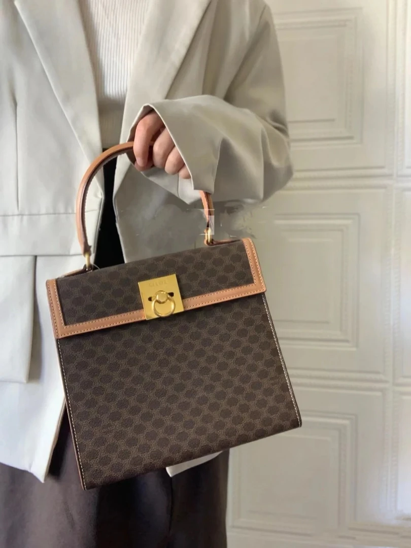 95新 Celine/思琳 赛琳老花Kelly手提包