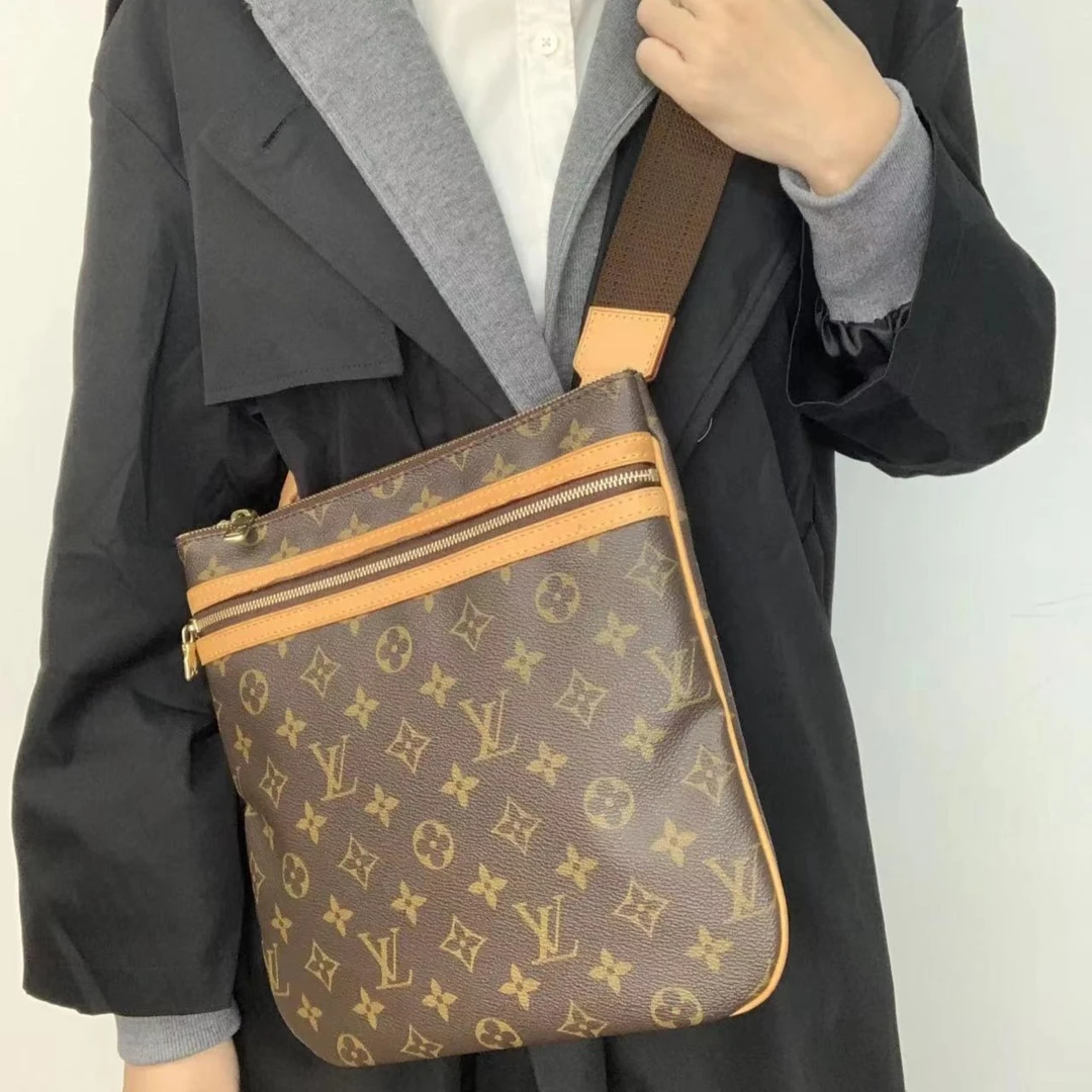 90新 LouisVuitton/路易威登 LV老花单肩斜挎包