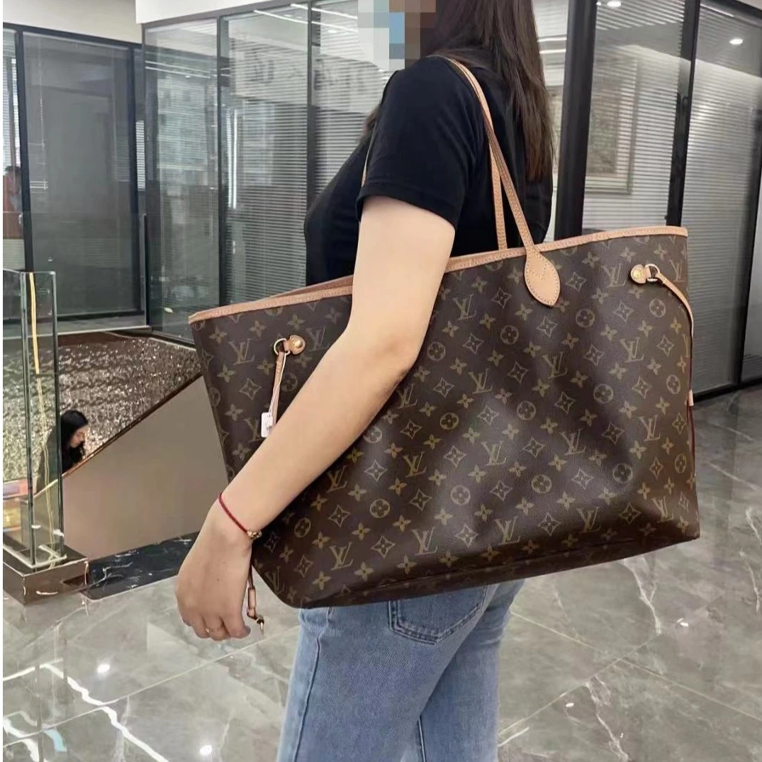 95新 LouisVuitton/路易威登 修复品LV老花购物袋大号NF