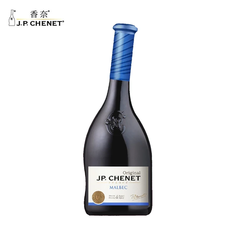 J.P.CHENET/香奈法国马贝克赤霞珠歌海娜黑皮诺干红葡萄酒750ml