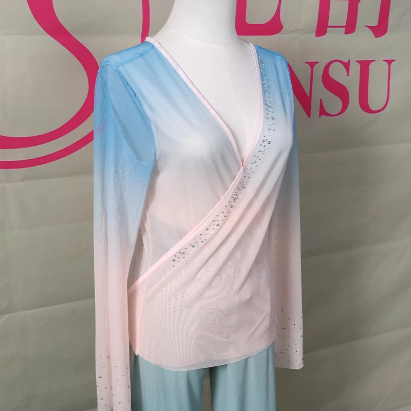 梵舒古典舞身韵服纱衣飘逸女新款渐变色GS0023烟雨江南