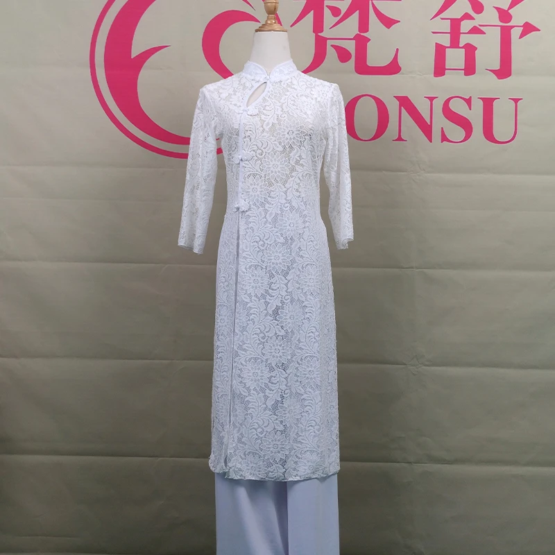 梵舒古典舞纱衣旗袍女奥黛风中国风练功服新款舞蹈服装飘逸GS0125