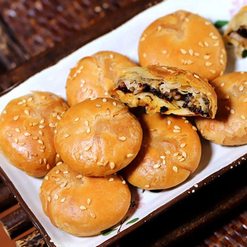 烧饼黄山烧饼梅干菜扣肉馅安徽特产网红糕点零食办公室小吃