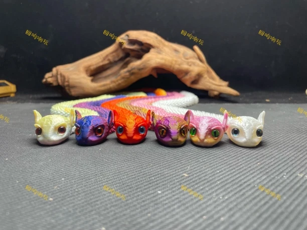 网红3D打印蝰蛇玩具模型一体成型关节可动农场直销国潮工艺品摆件