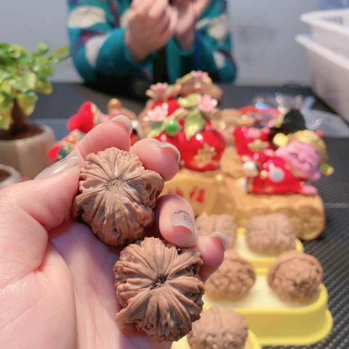 文玩核桃把件磨盘38